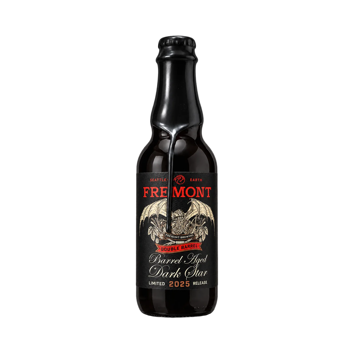 Barrel Aged Dark Star - Double Barrel (2025) van Fremont Brewing, Imperial Stout in fles van 375 ml