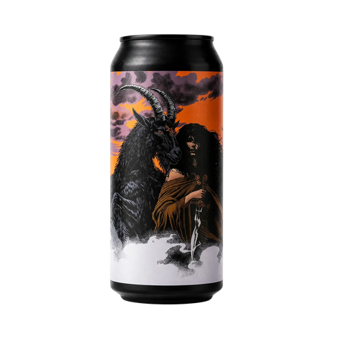 Blæk Blastie van Holy Goat Brewing, Imperial Stout in blik van 440 ml