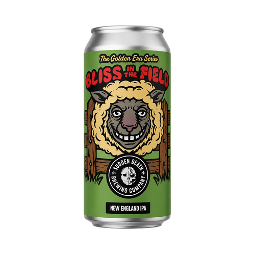 Bliss In the Field van Sudden Death Brewing Co., Hazy IPA in blik van 440 ml