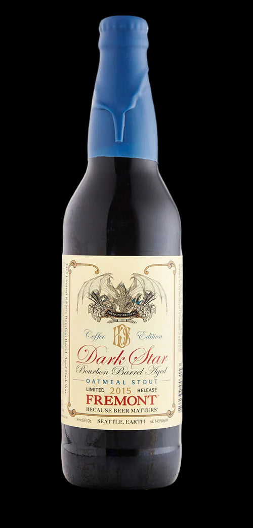 Bourbon Barrel Aged Dark Star - Coffee Edition (2015) van Fremont Brewing, Imperial Stout in fles van 650 ml