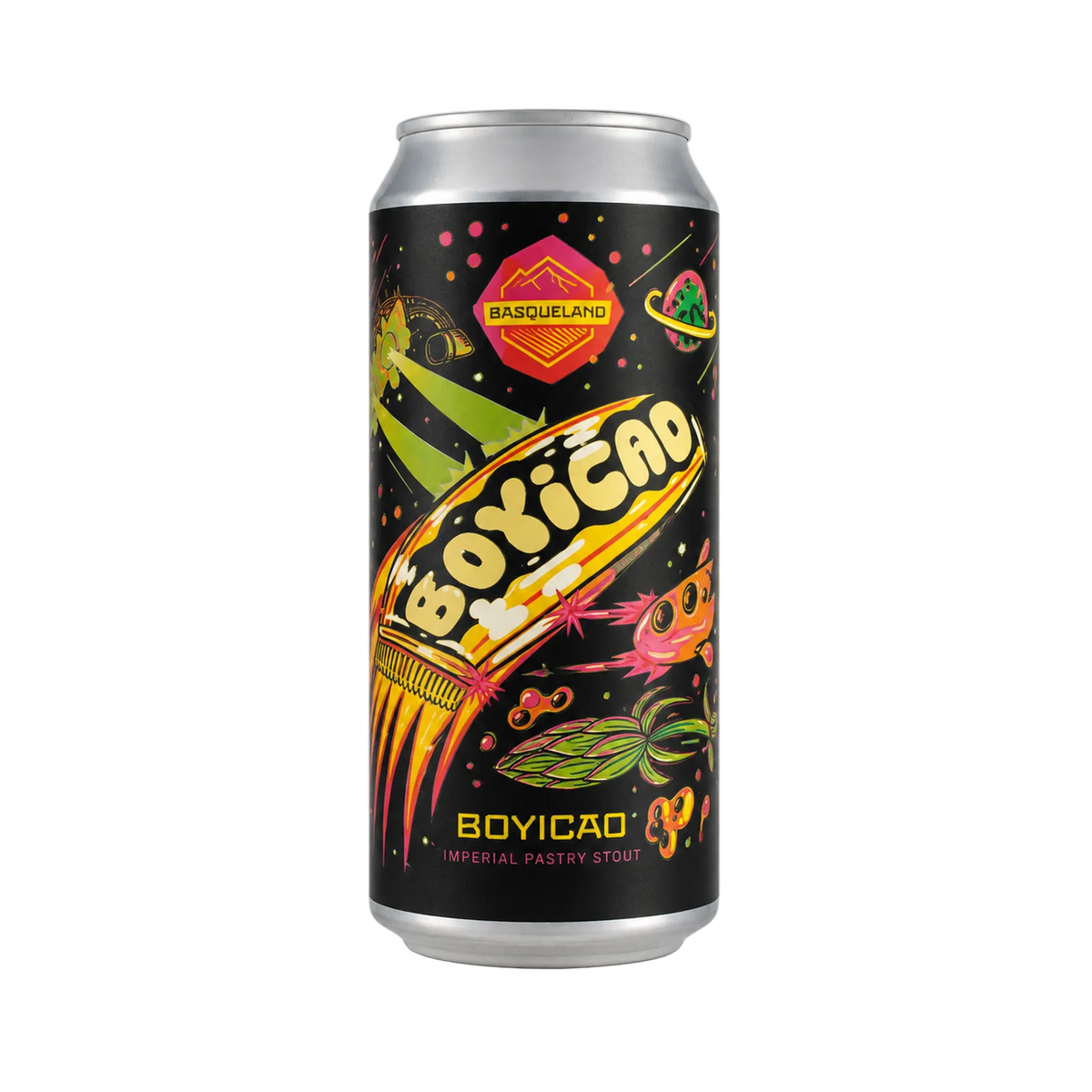 Boyicao van Basqueland Brewing, Imperial Stout in blik van 440 ml