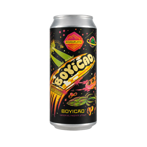 Boyicao van Basqueland Brewing, Imperial Stout in blik van 440 ml