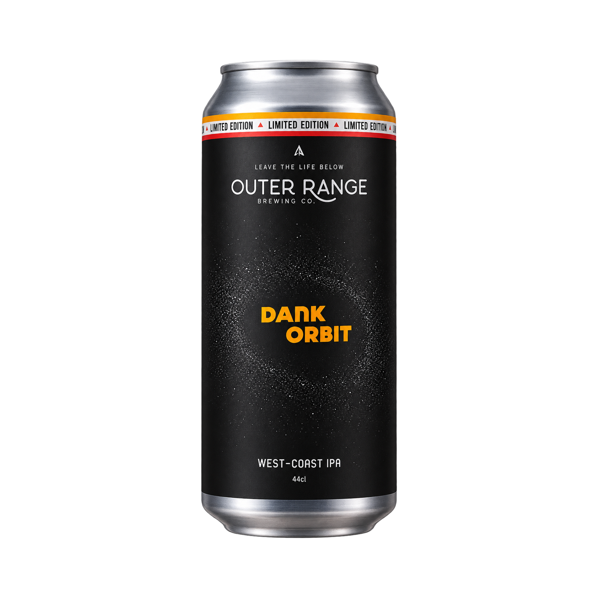 Dank Orbit van Outer Range Brewing Co., West Coast IPA in blik van 440 ml