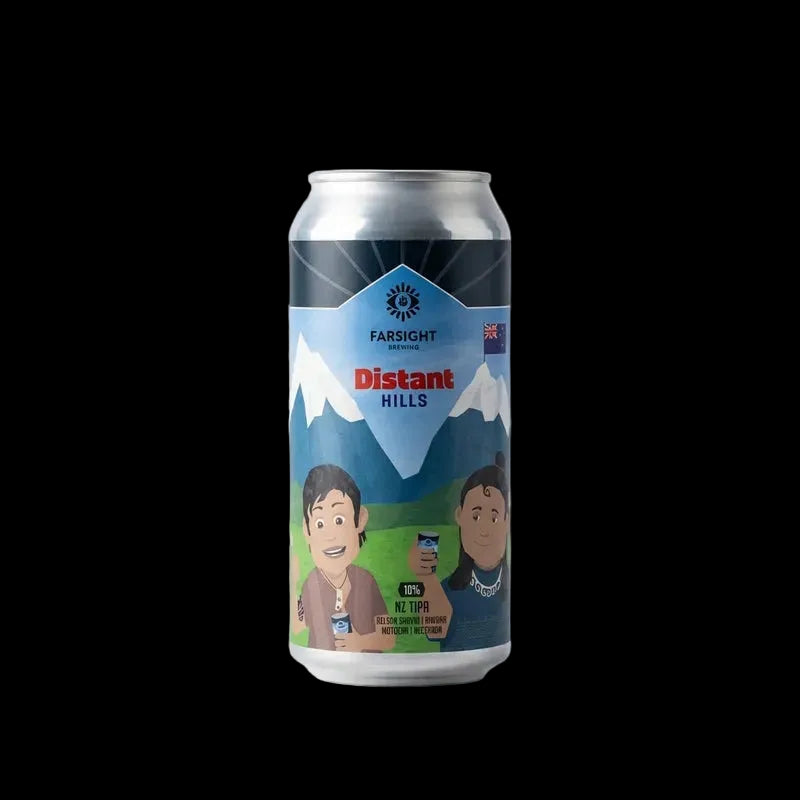 Distant Hills van Farsight Brewing, Hazy Triple IPA in blik van 440 ml