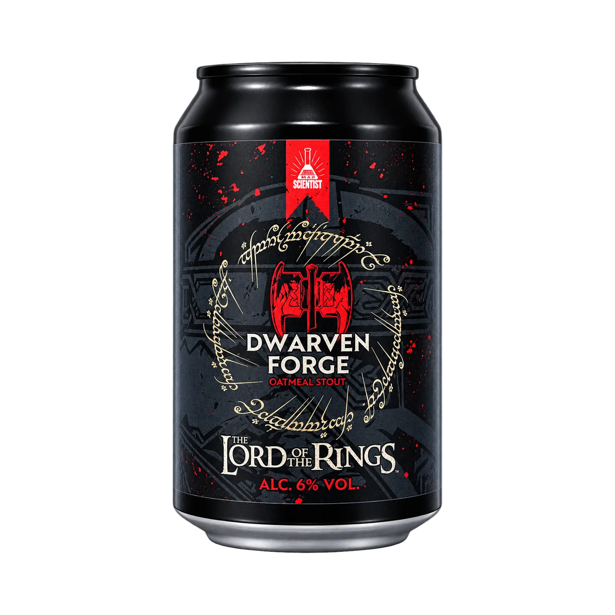 Dwarven Forge van Mad Scientist, Oatmeal Stout in blik van 330 ml