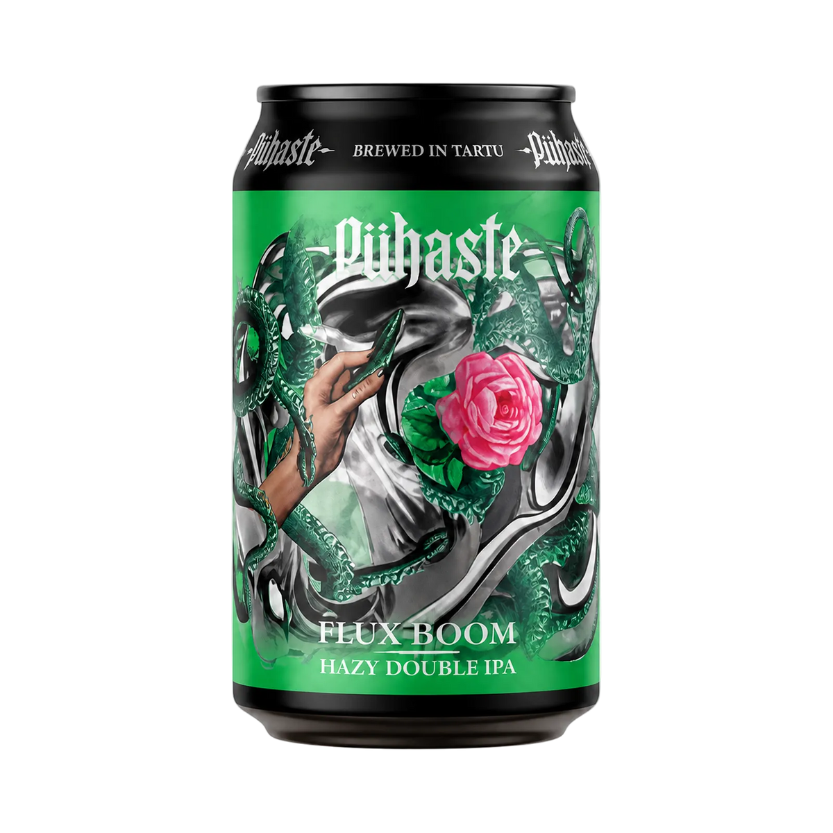 Flux Boom van Pühaste, Hazy Double IPA in blik van 330 ml