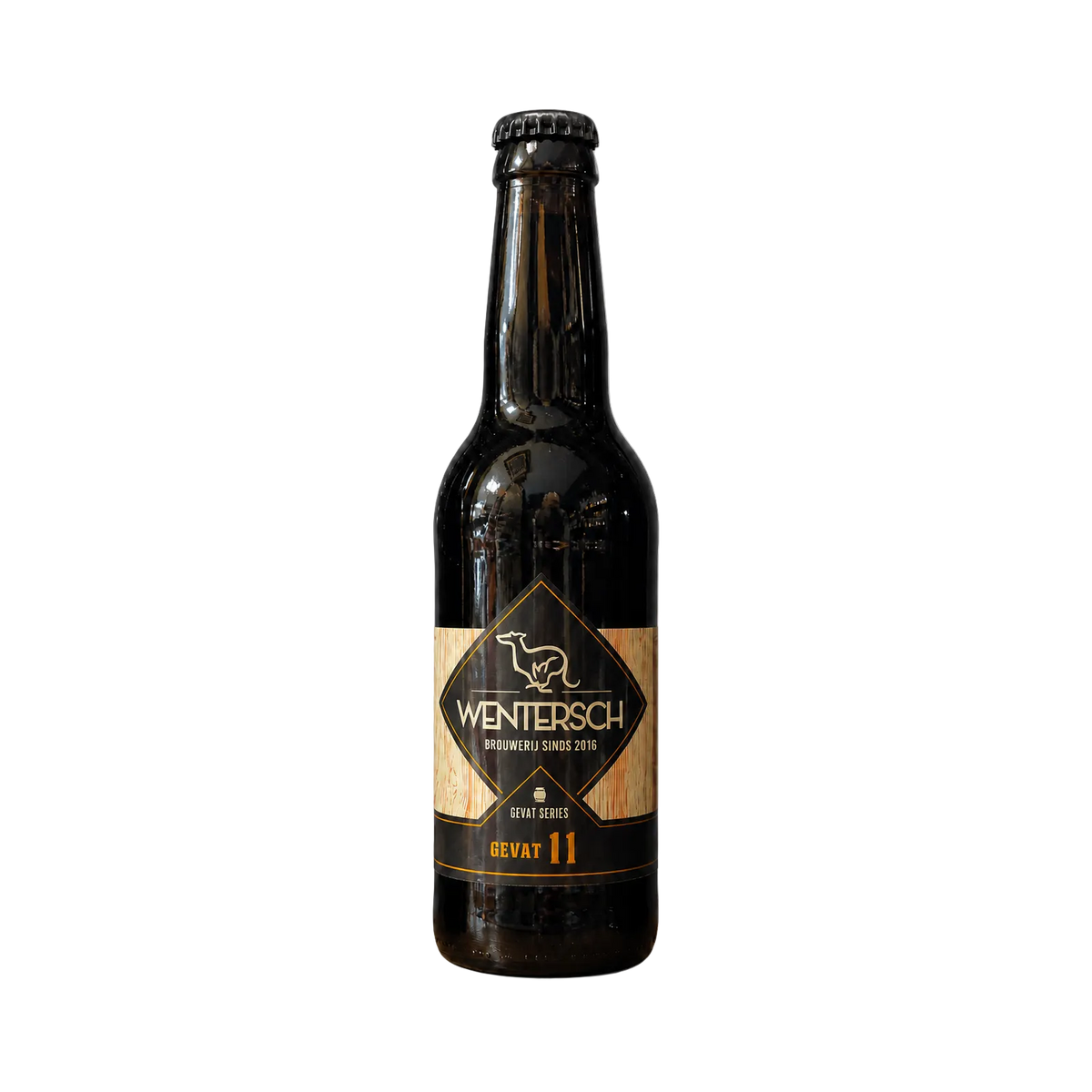 Gevat 11 van Wentersch, English Barleywine in fles van 330 ml