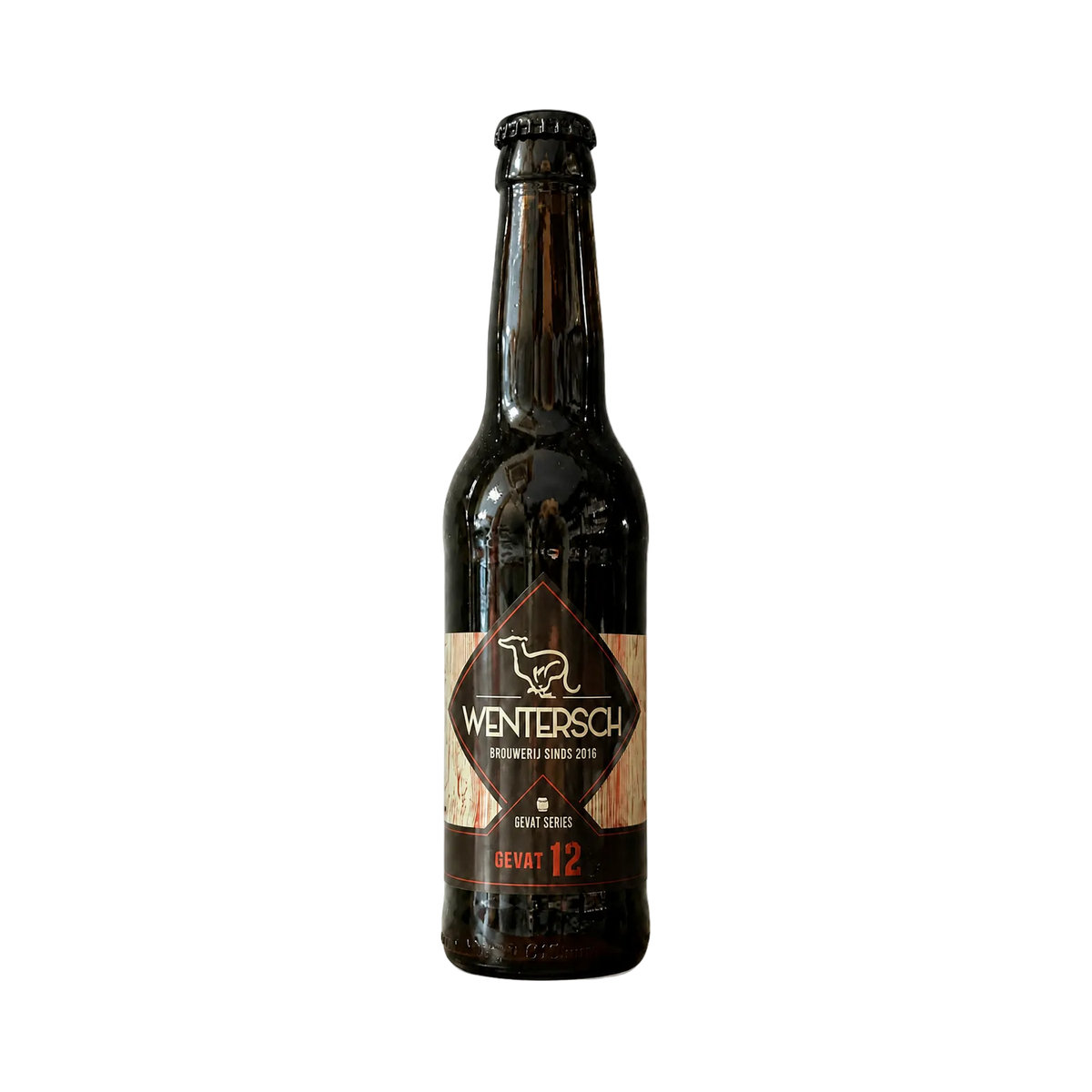 Gevat 12 van Wentersch, English Barleywine in fles van 330 ml