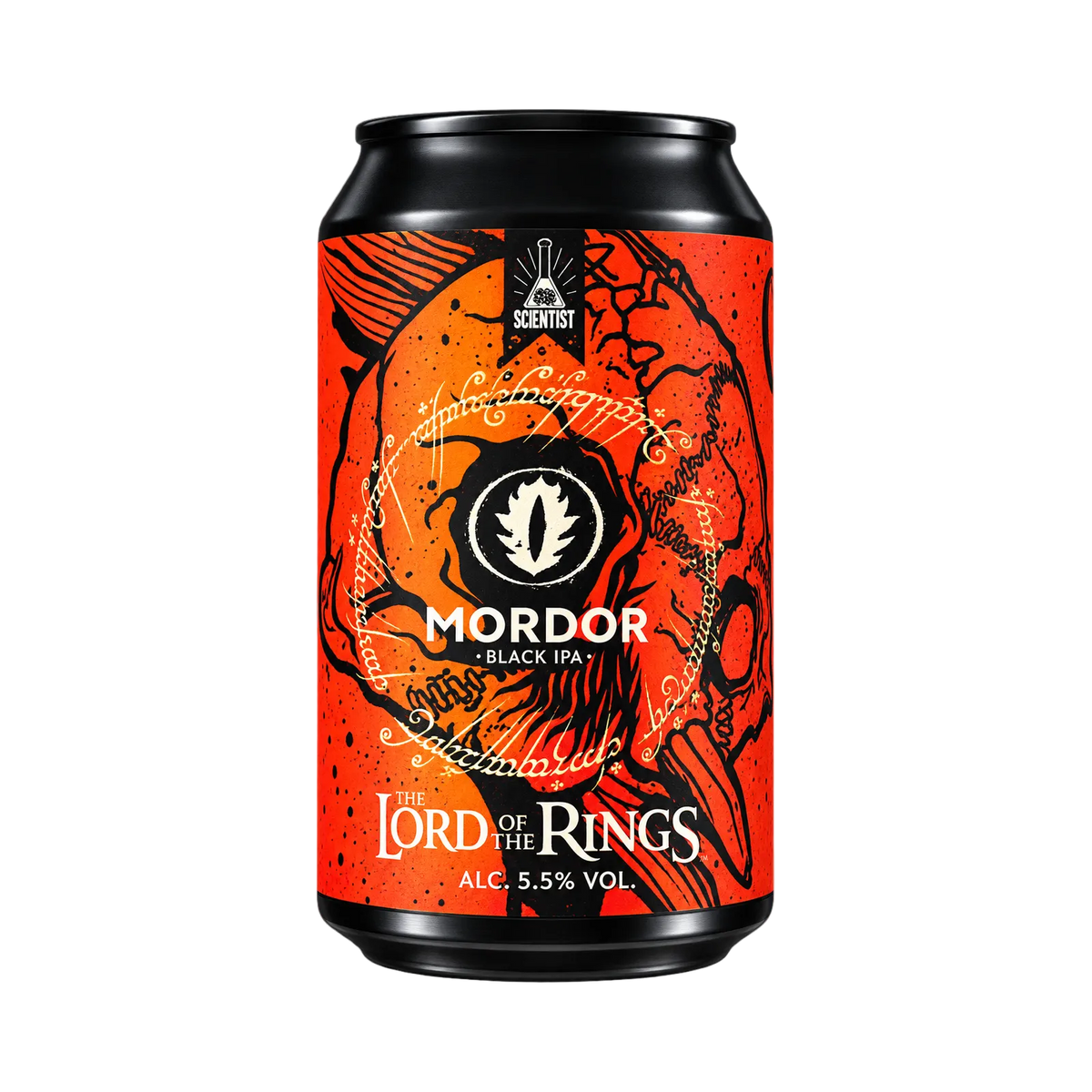 Mordor van Mad Scientist, Black IPA in blik van 330 ml