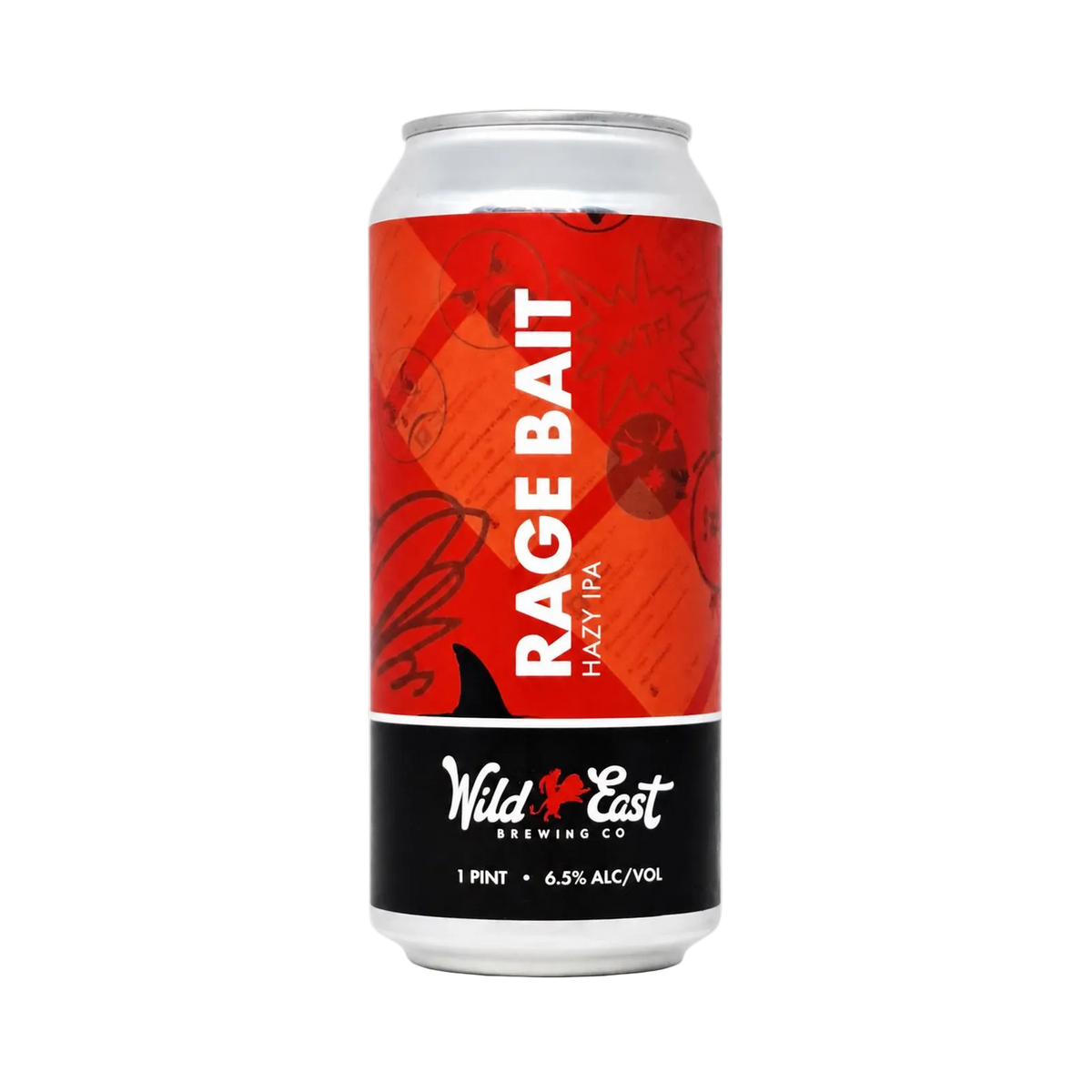 Rage Bait van Wild East Brewing Co., Hazy IPA in blik van 473 ml