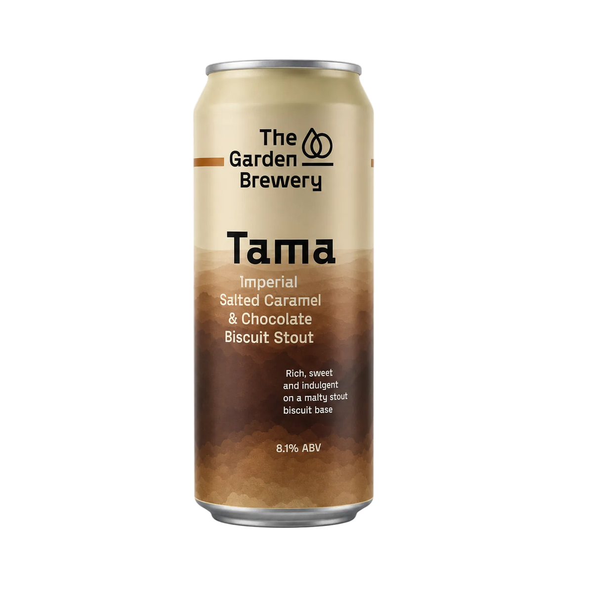 Tama van The Garden Brewery, Imperial Stout in blik van 440 ml
