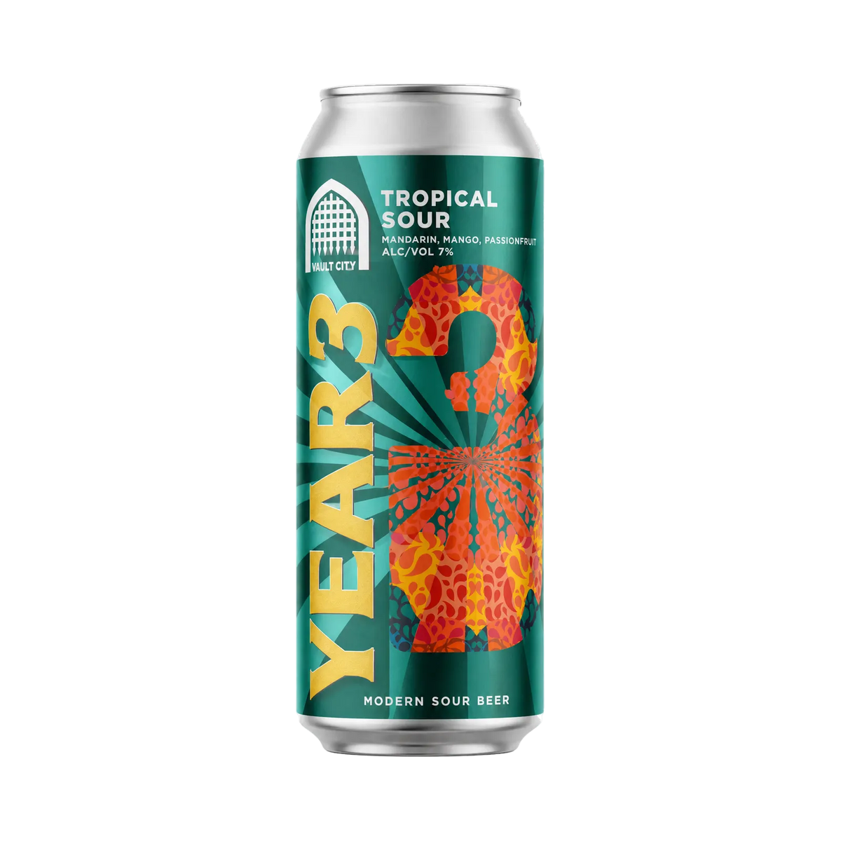 Year 3 - Tropical Sour van Vault City Brewing, Fruited Sour in blik van 440 ml