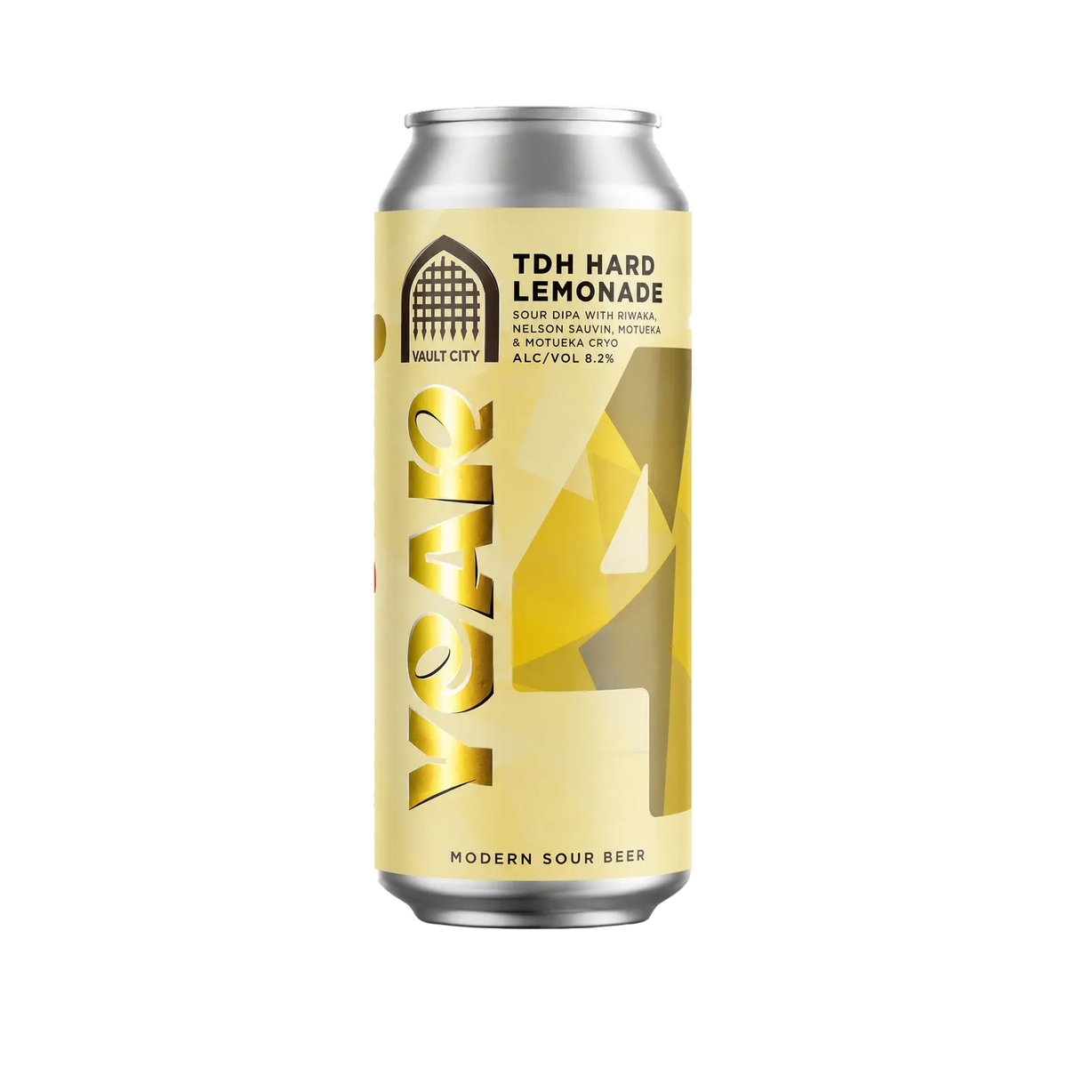 Year 4 - TDH Hard Lemonade van Vault City Brewing, Sour IPA in blik van 440 ml